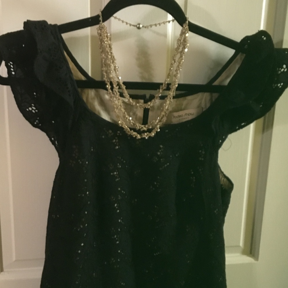 Rodeo Show Sydney ..black illusion mini dress